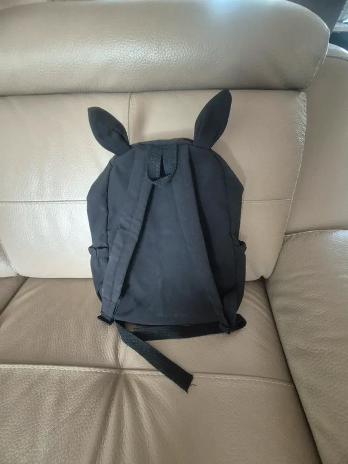 Sac à dos / sac d'école "bluey et bingo" noir - photo numéro 2