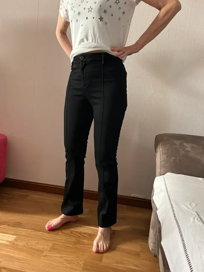 Liu Jo pantalon noir bas évasé taille 36 - photo numéro 9