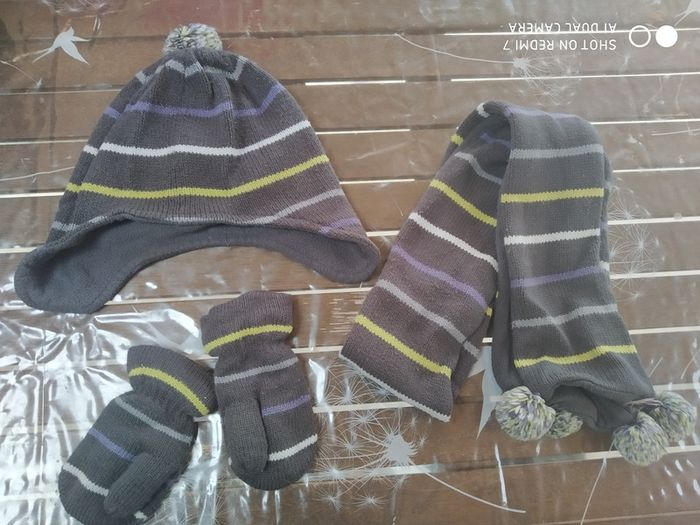Ensemble bonnet écharpe