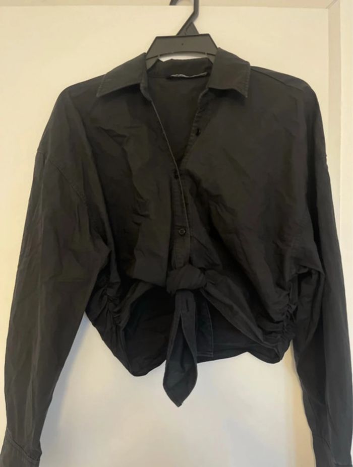 chemise noir nouer