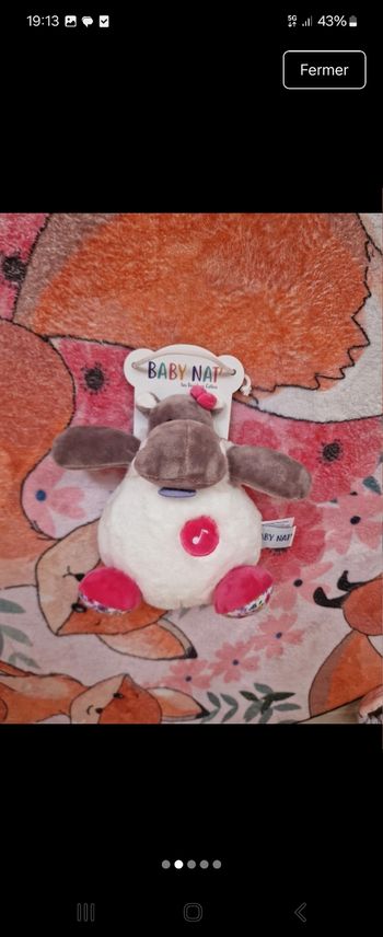 Peluche musical Zoé