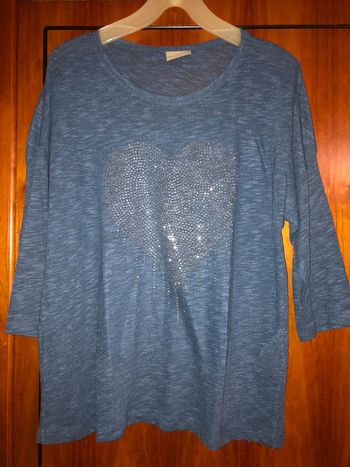 Pull Coeur strass 38 Canda