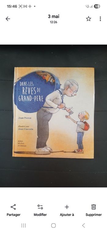 Livre Dans les rêves de Grand-père 