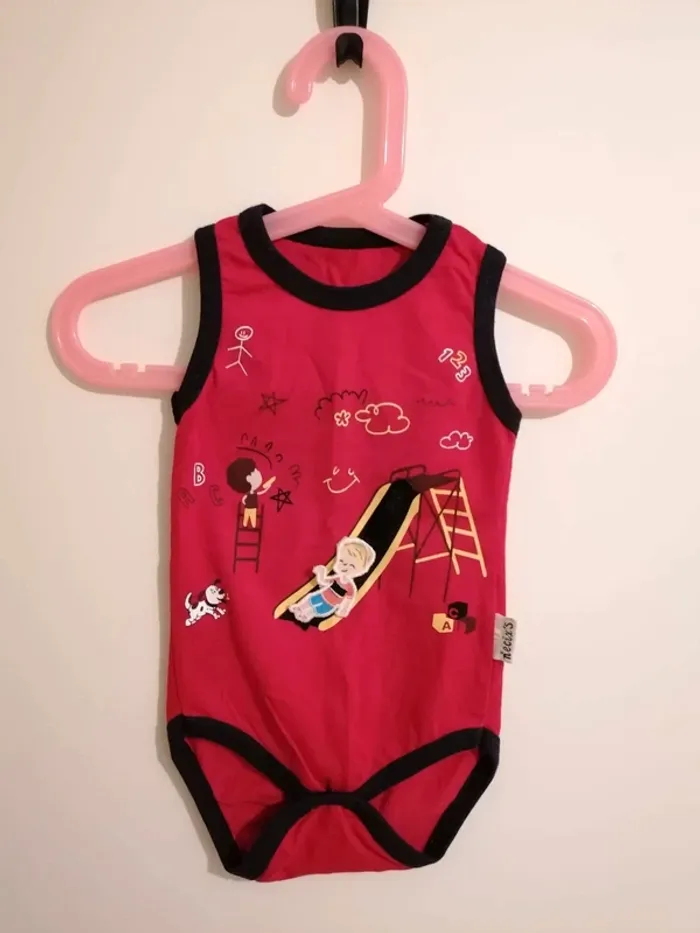 Ensemble été débardeur short 6-9 mois - photo numéro 2