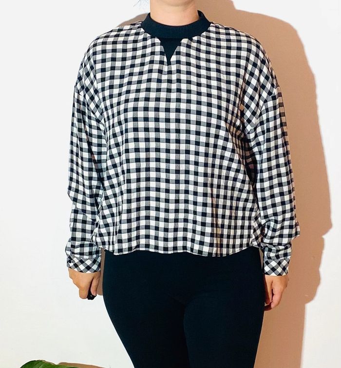 Blouse à damier Zara taille 36