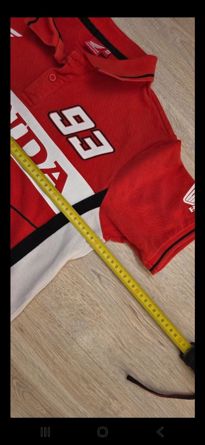Polo Honda taille M rouge en très bon état - photo numéro 8