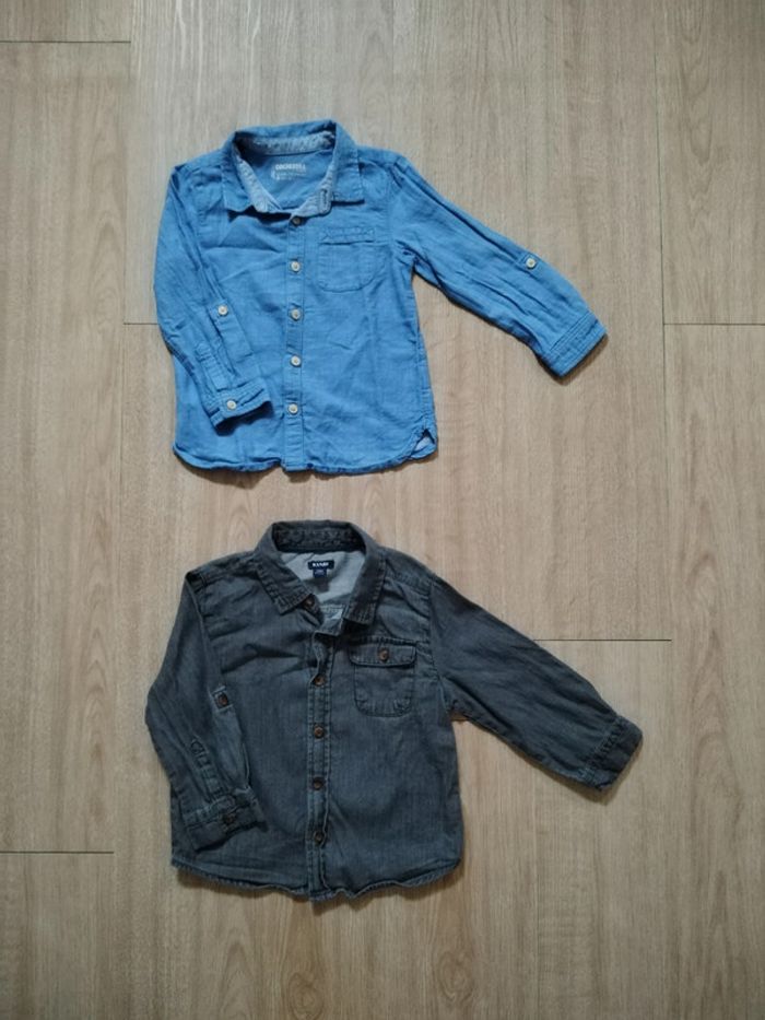 Lot 2 chemises 2 ans