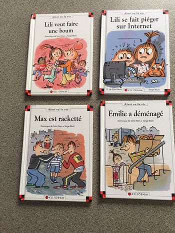 4 Livres Lili et Max comme Neufs