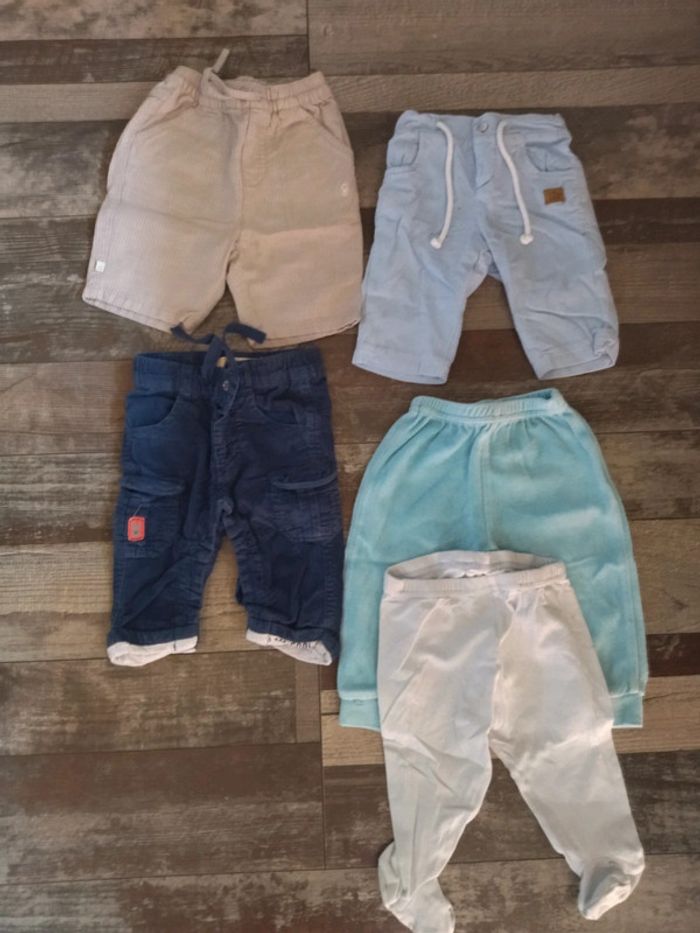 Lot pantalon 1 mois garçon