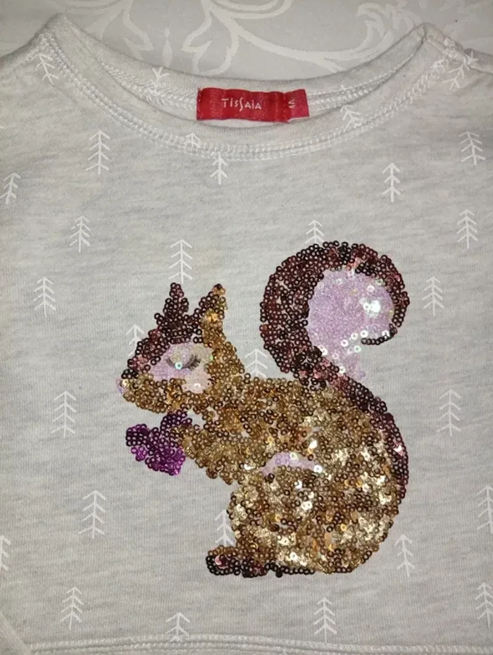 Gillet a capuche, fermeture éclaire, taille 5/6 ans 110/116 cm de chez H&M - photo numéro 2