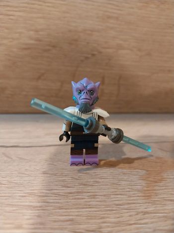 Figurine type lego custom Jedi Jaro Tapal Mandalorian star wars