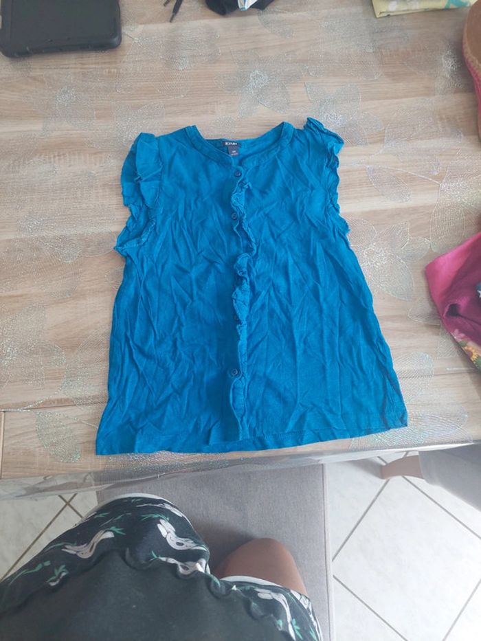 T-shirt à bouton fille 10 ans