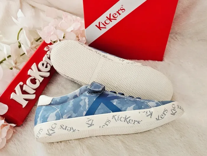 Baskets Sneakers Tennis Scratch Élastique Kickers T38 - photo numéro 2
