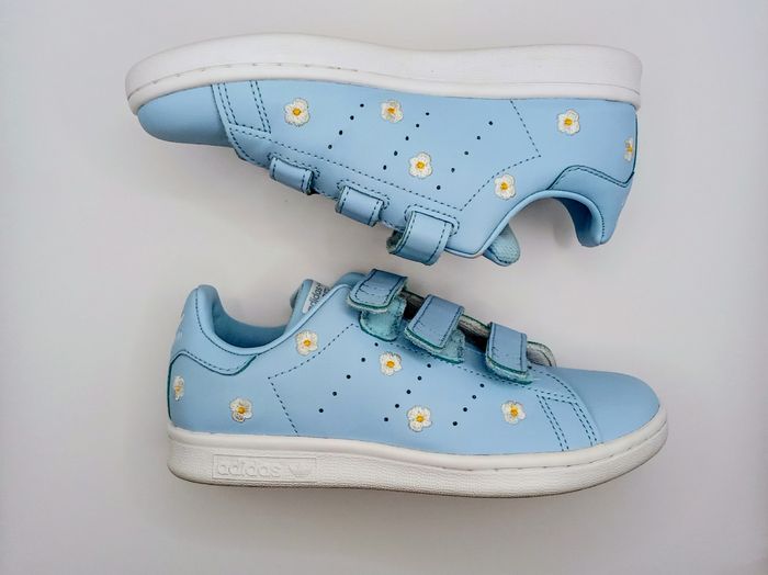 Adidas Stan Smith fleurs CF I Daisy enfant, taille 32. - photo numéro 3