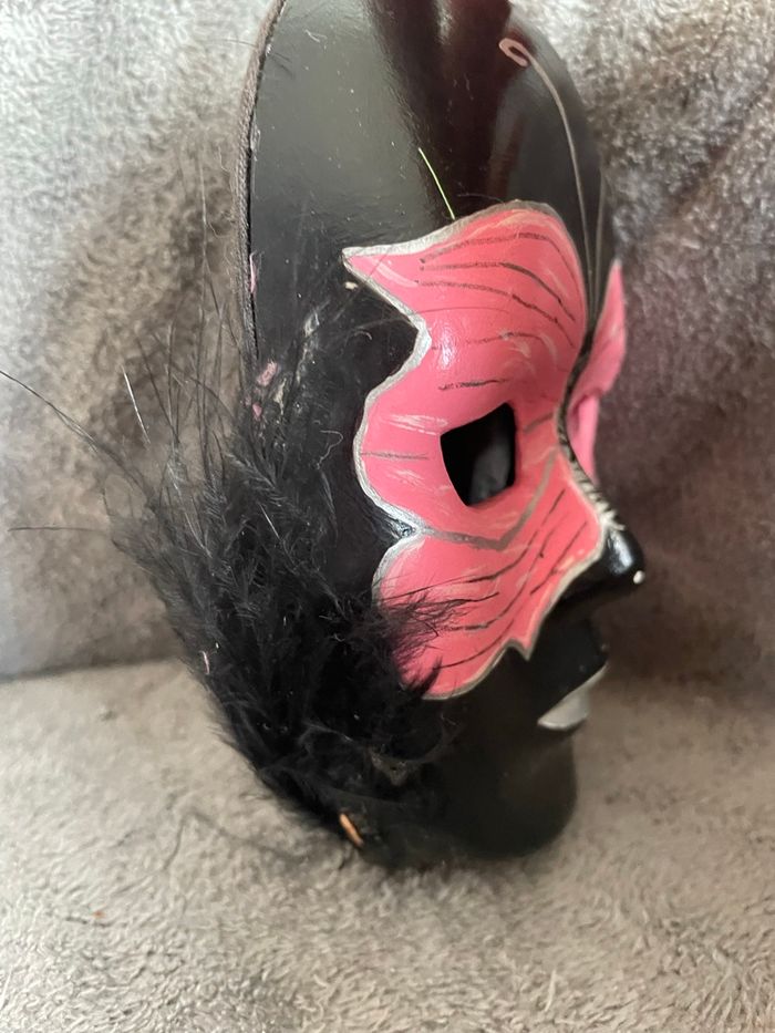 Masque décoratif vénitien vintage - photo numéro 3