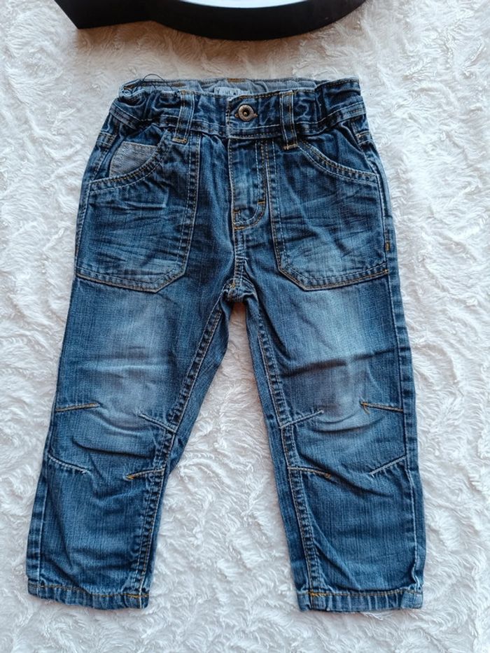 Pantalon jeans Garçon 24 mois Kimbaloo 100% coton - photo numéro 2