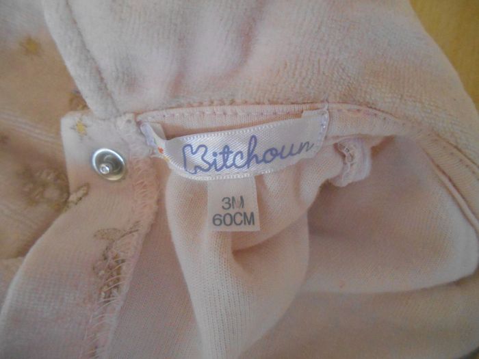 Pyjama fille 3 mois - 60 cm - 1 pièce Kitchoun - photo numéro 4