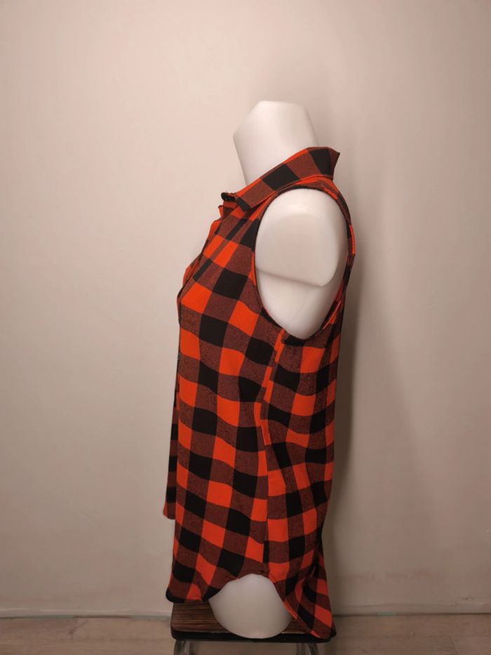 Blouse Zebra Femme Taille S damier rouge-noir - photo numéro 3