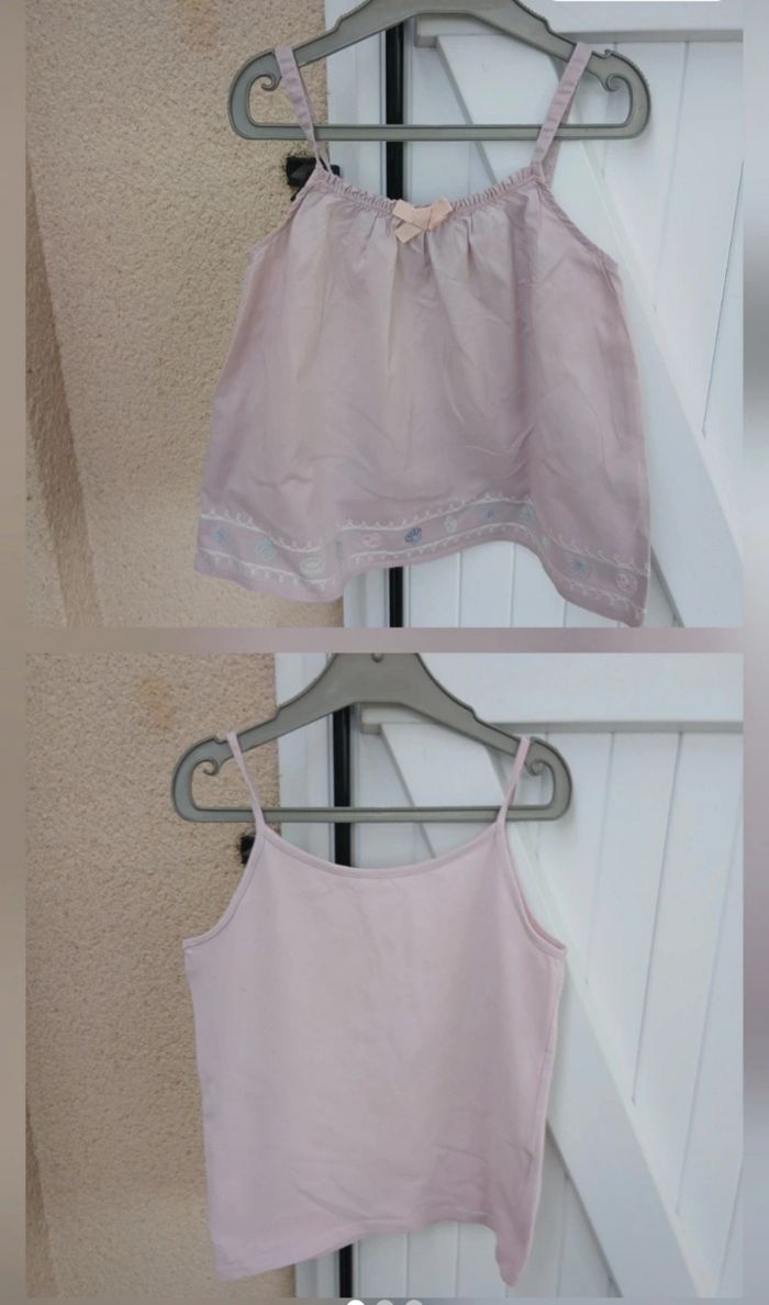 lot 2 débardeurs filles taille 7 et 8 ans - photo numéro 1