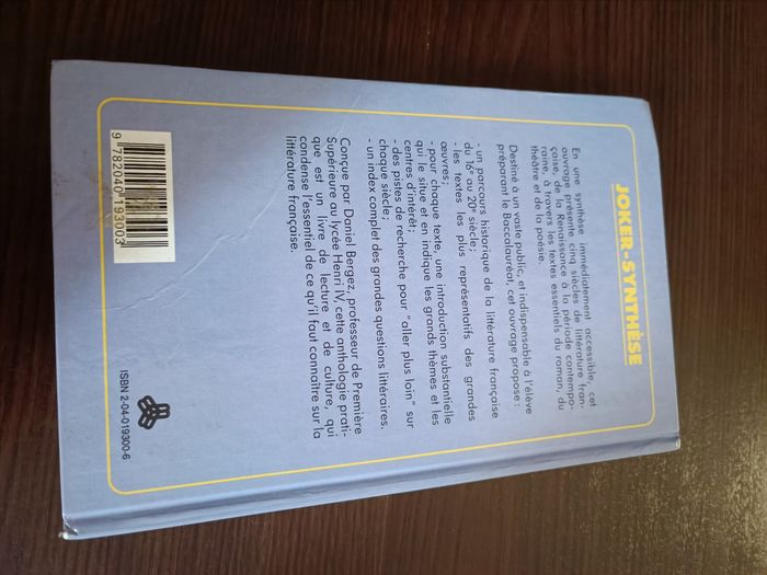 Livre les textes essentiels de la littérature française - photo numéro 2