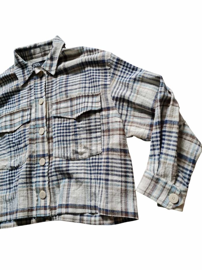 chemise à carreaux Zara femme taille L / 40 - photo numéro 3