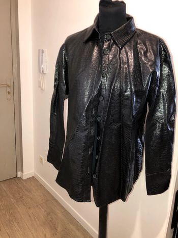🌹Veste chemise simili cuir🌹