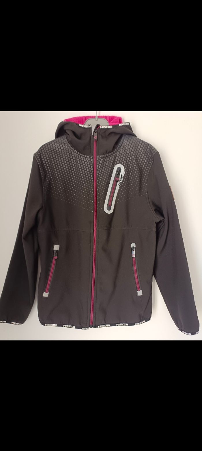 Veste coupe-vent déperlante Freegun fille en 14 ans