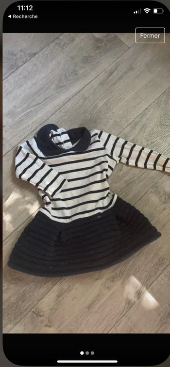 Jolie robe bébé petit bateau marinière