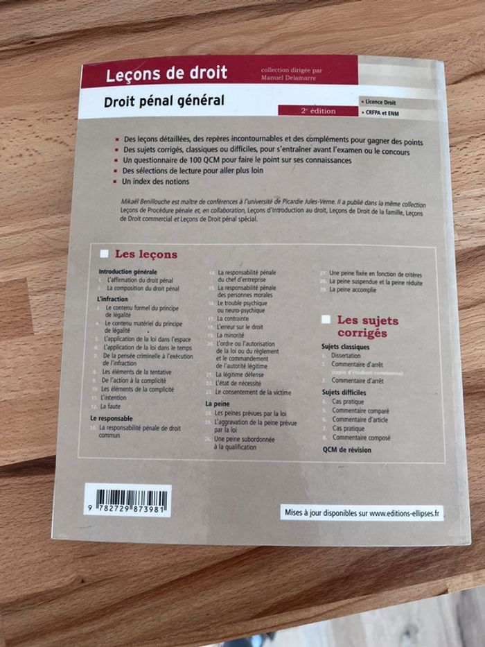 Leçons de droit pénal - photo numéro 2