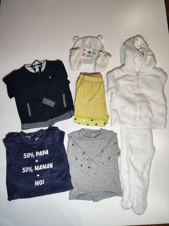 Lot de vêtements bébé enfant 12 mois Garçon Mixte 74 80
