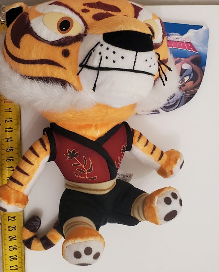 Kung Fu Panda peluche de Maître Tigresse neuf avec étiquette. Big Headz DreamWorks 30 cm environ - photo numéro 7