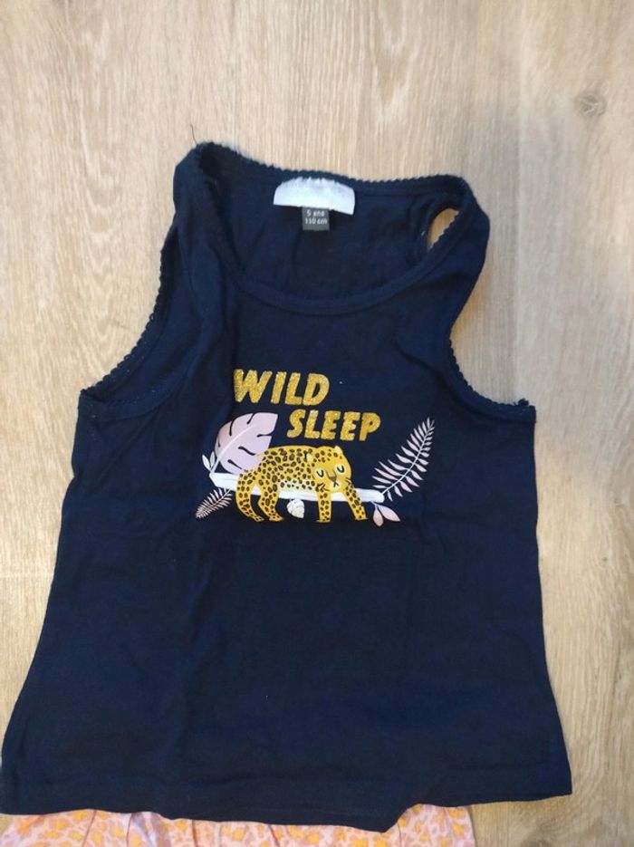 Pyjama short d'été Léopard - photo numéro 2