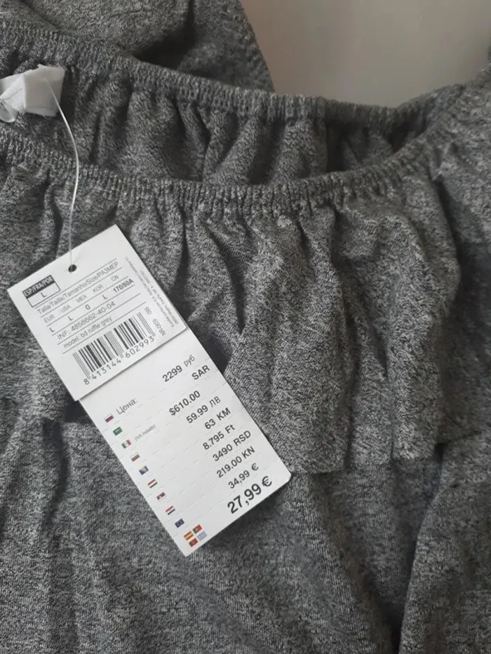 body gris taille L Neuf avec étiquette - photo numéro 3