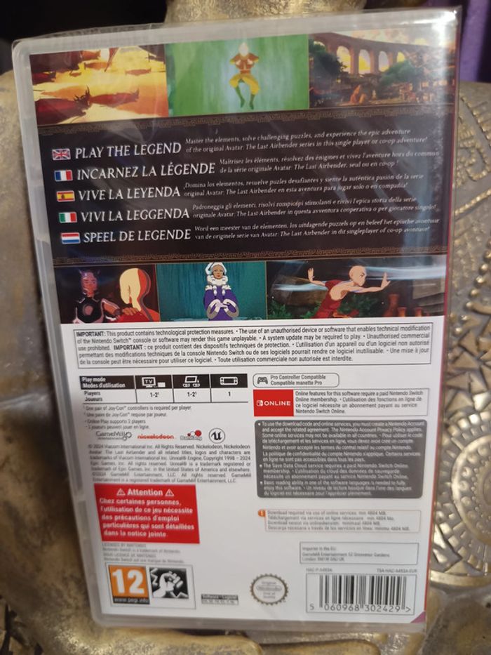 jeux neuf sous blister switch avatar the last airbender quest for balance - photo numéro 2