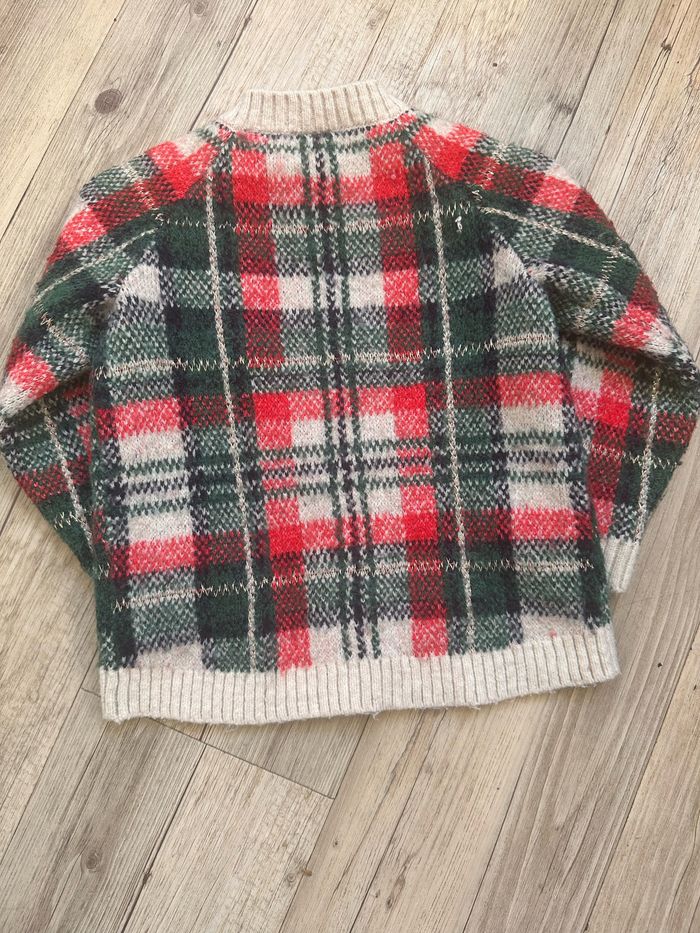 Gilet à carreaux écossais Noël  h&m 18/24 mois - photo numéro 4