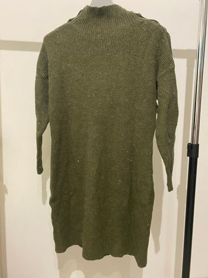 Robe pull, couleur kaki taille unique - photo numéro 2