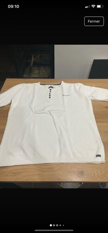 Pull blanc du Nil