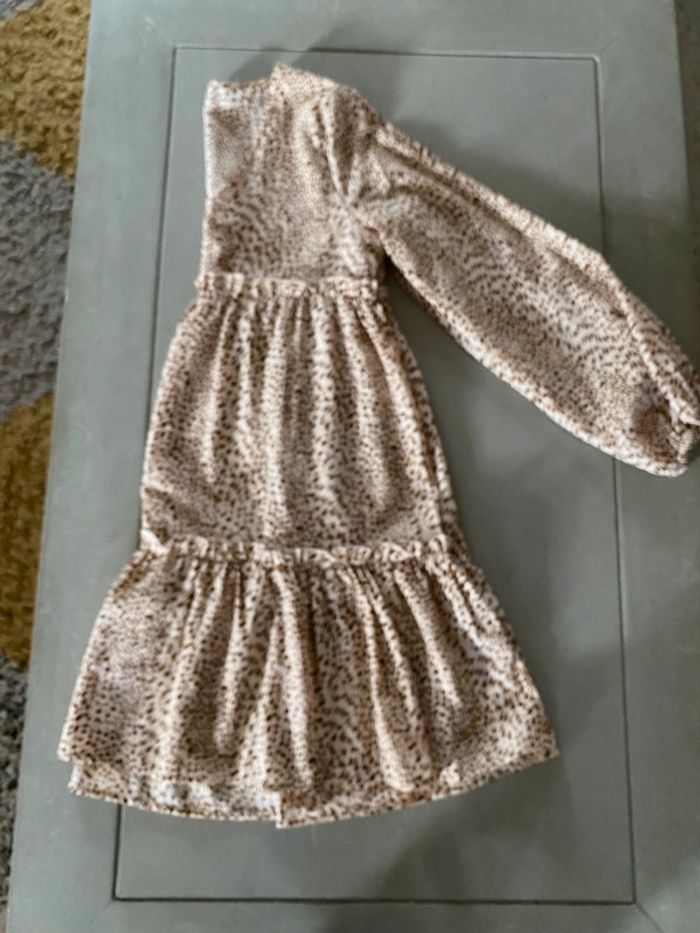 Robe baby doll beige avec tâches marron taille 38 - photo numéro 12