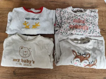 Lot de 4 pyjamas 9 mois