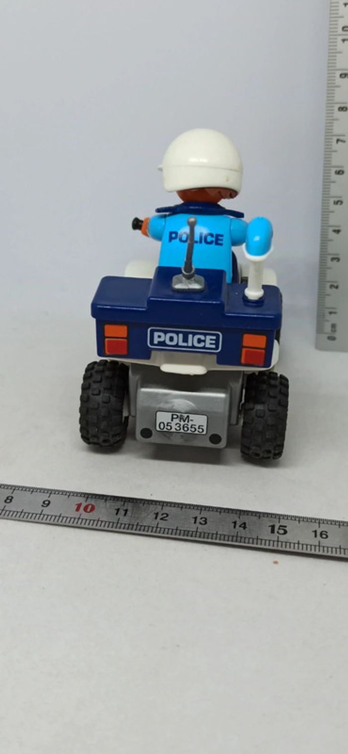 Véhicule quad de police à friction avec policier playmobil - photo numéro 4