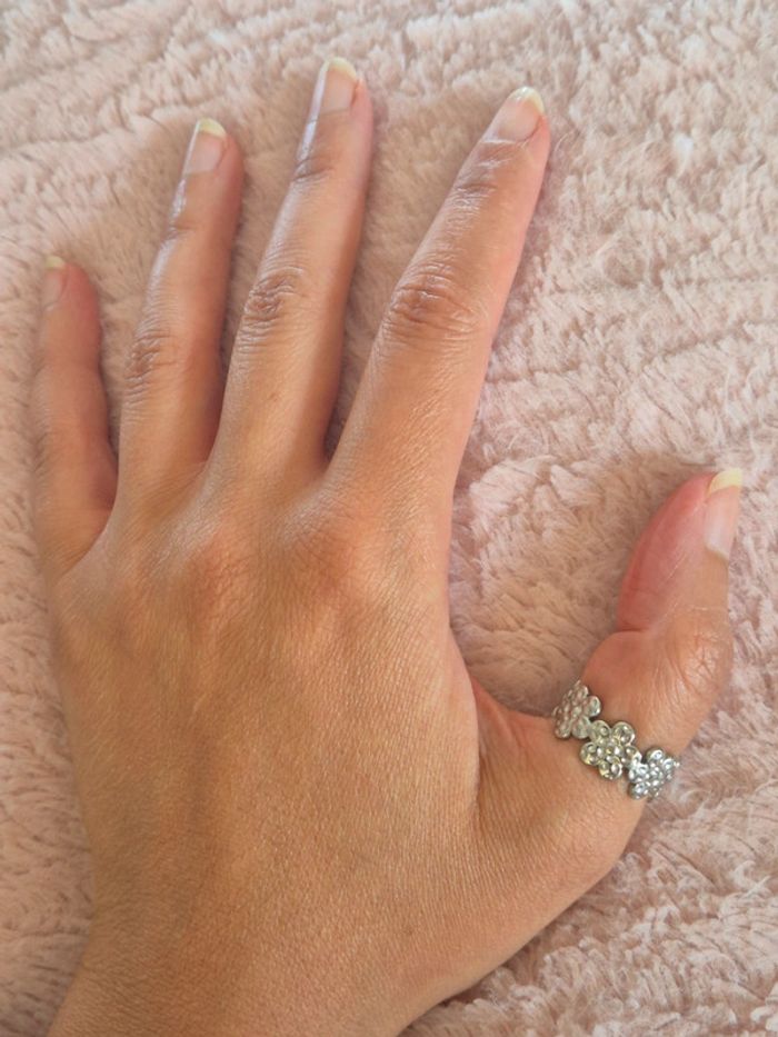 Bague acier fleurs ajustable - photo numéro 3