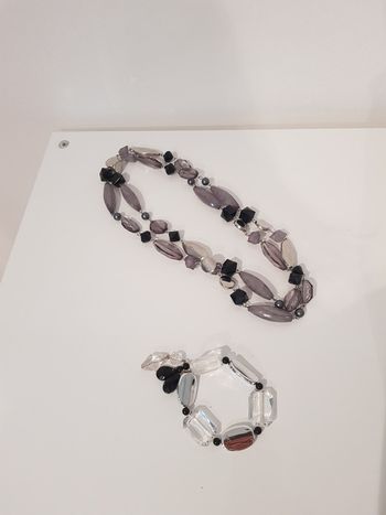 Lot sautoir + bracelet