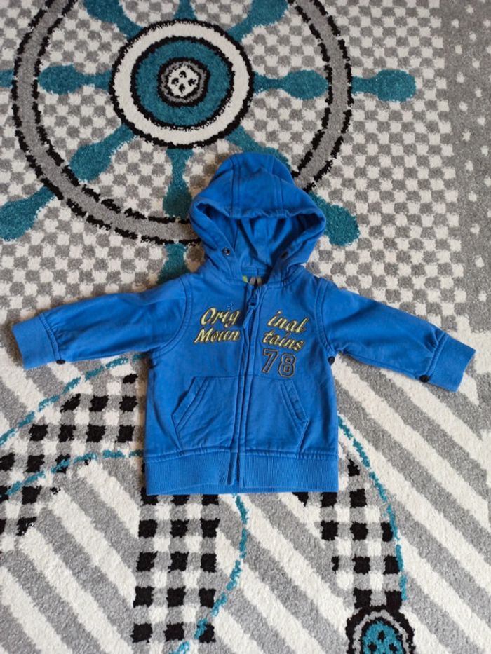 Lot de 2 gilets zippé à capuche - Taille 9 mois - photo numéro 6
