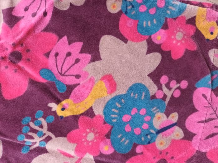 robe 5ans fille hiver fleur en velours dpam oiseau - photo numéro 3