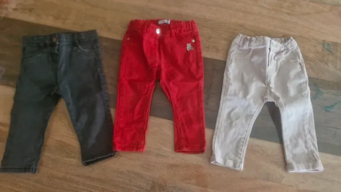 Lot 3 pantalons 12 mois