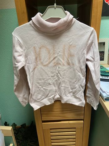 Pull col roulé fille
