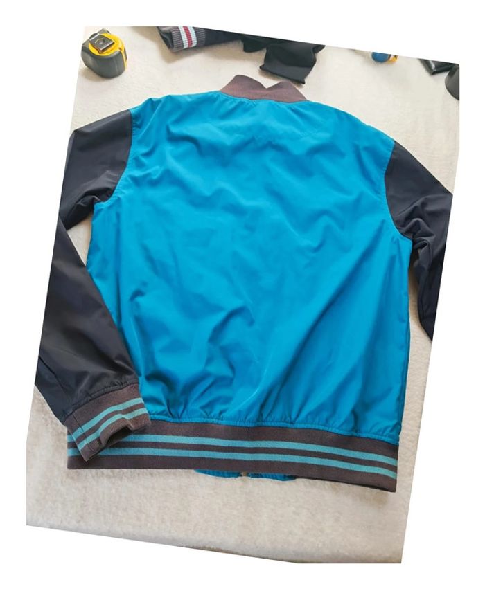 Veste Bomber Fred Perry Authentique - T.M - Bleu/Anthracite - - photo numéro 11