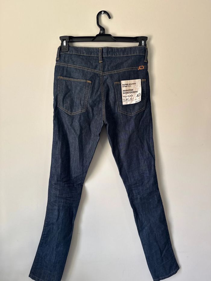 👖jeans brut homme - W30- T40arrested development- super skinny stretch - neuf - photo numéro 5