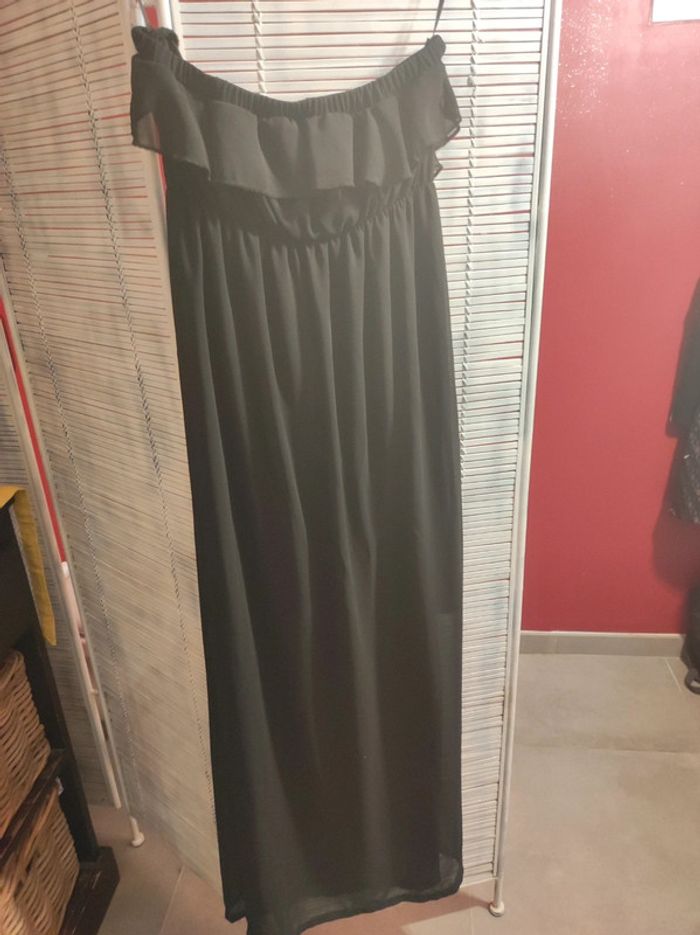 Robe bustier longue noire - photo numéro 2