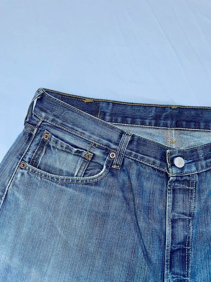 Jean troué vintage Levi's 501 taille W38 - photo numéro 5